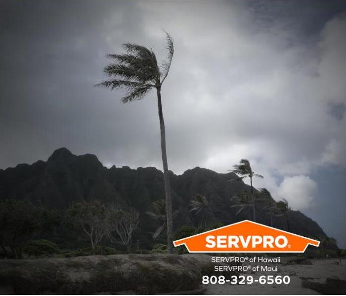 A tropical storm in Hawaii.