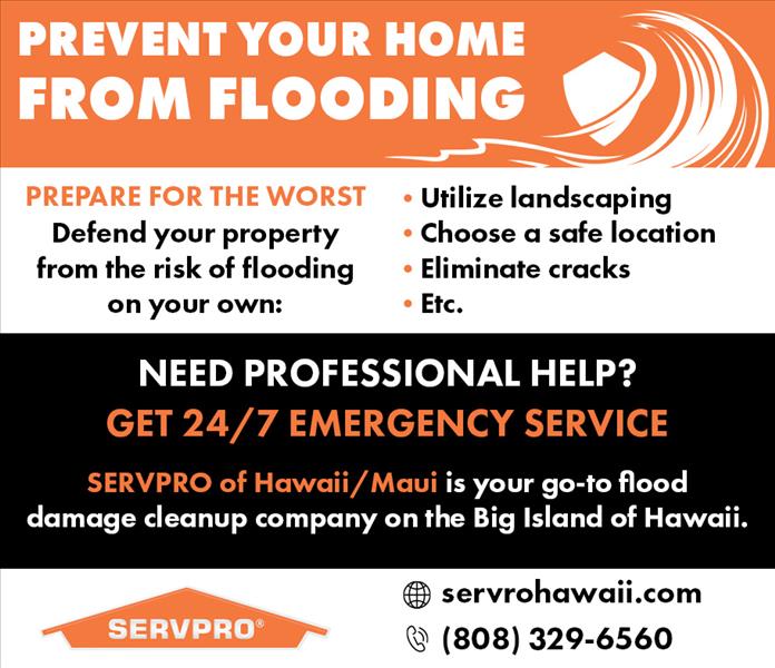Water Damage Restoration Maui: Prevent Flood Damage — Part I - SERVPRO contact information